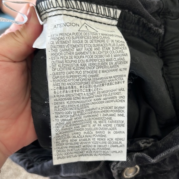 Zara Paperbag Waist High Rise Tapered Balloon Leg Cropped Jeans - Picture 11 of 14